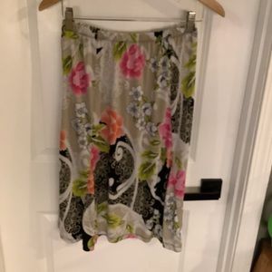 JM Collection Petites - Elastic Waist Pull On Floral Skirt - Ladies Size PM